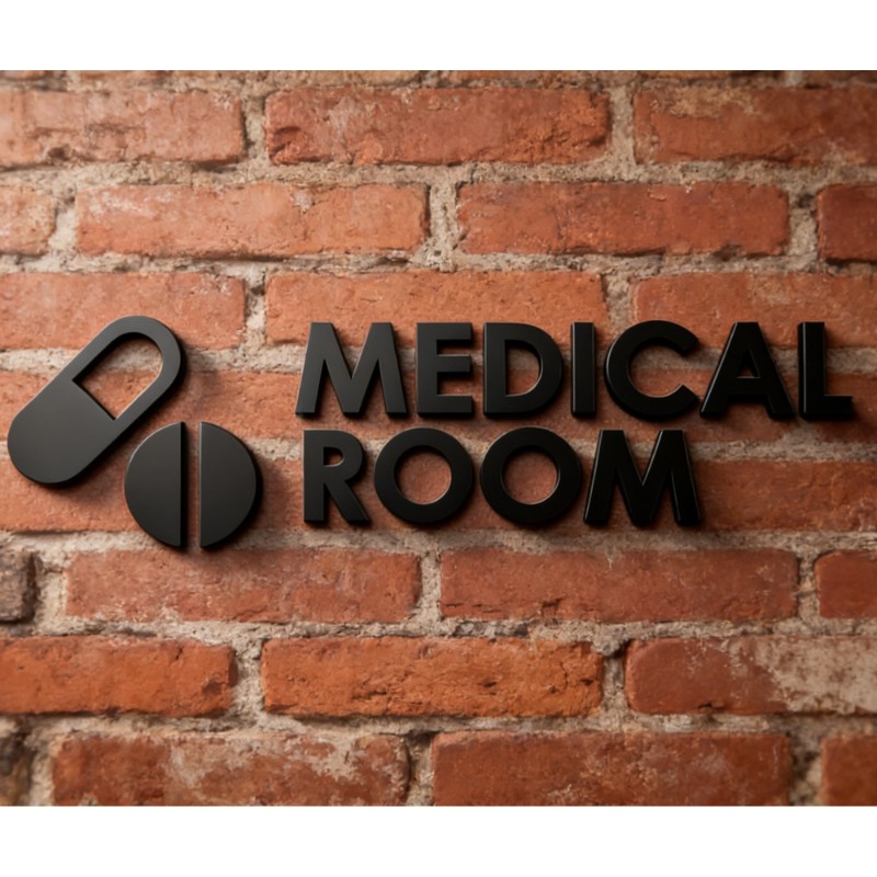 Papan Tanda Ruangan Medis - Pa - Health Wellness Clinic ulasan dan harga