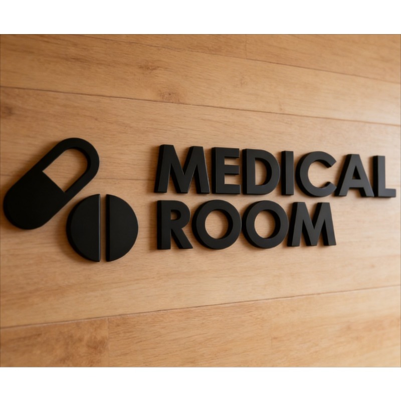 Papan Tanda Ruangan Medis - Pa - Health Wellness Clinic ulasan dan harga